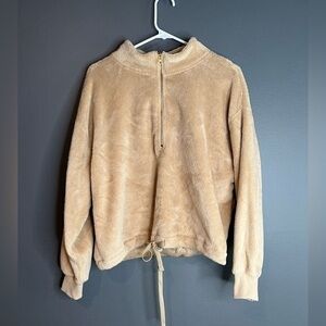 old navy | sherpa quarter zip